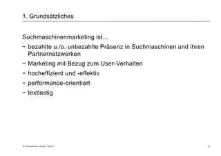 Online-Marketing - auch für kleine Budgets interessant Traffic mehr als verdoppelt 