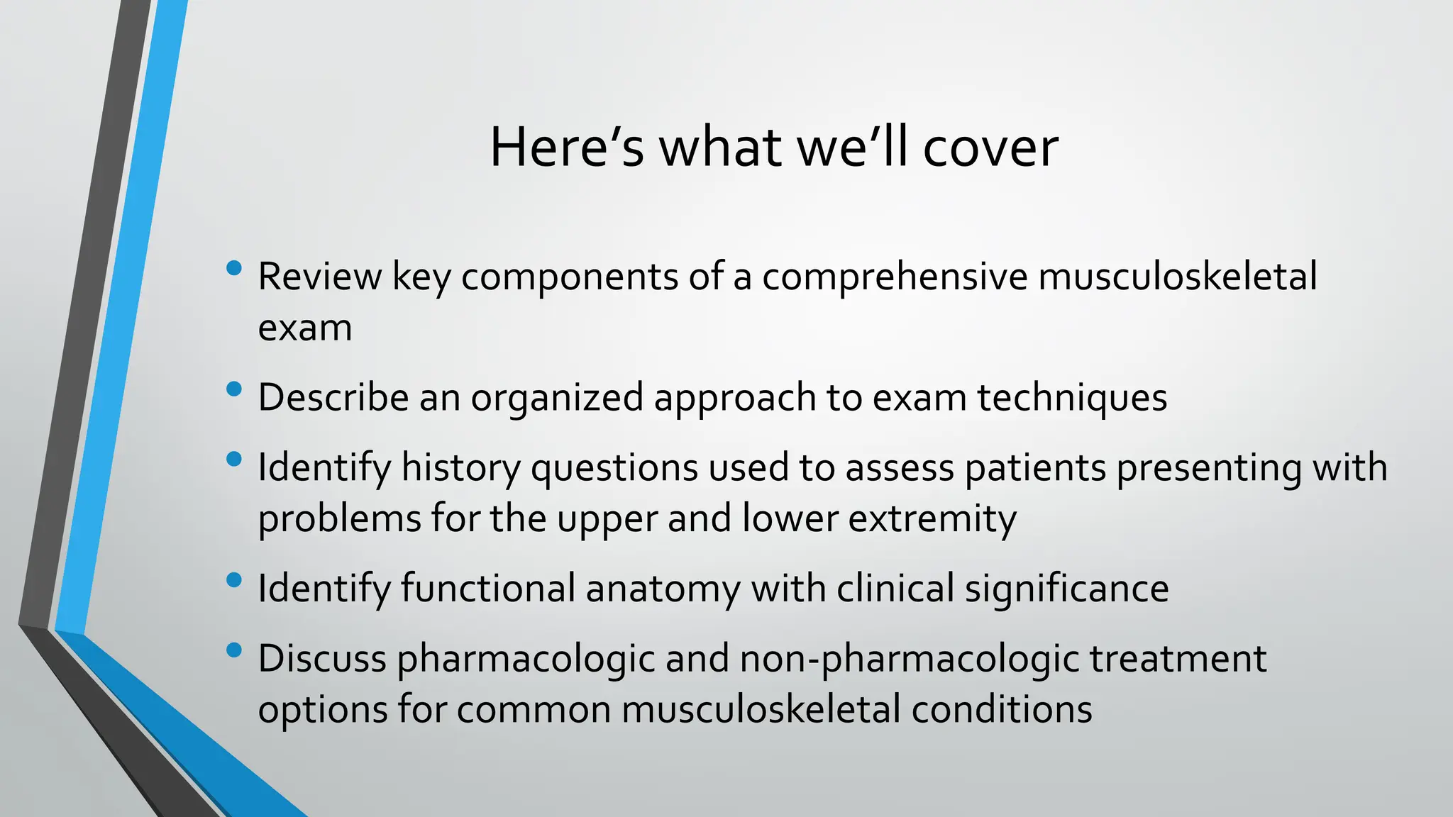 MsK exam fully covered for physiotherapist | PDF