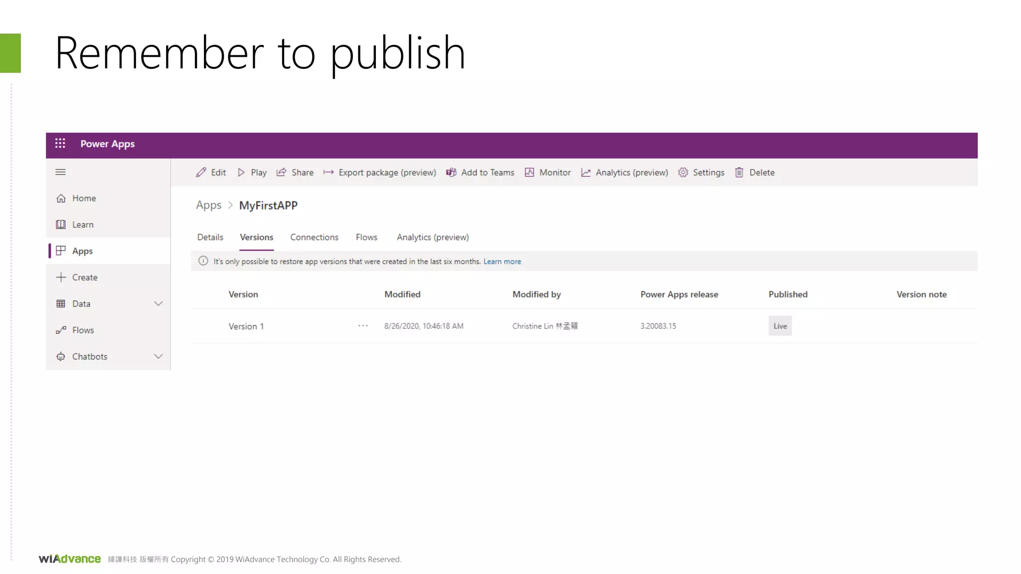 緯謙科技 版權所有 Copyright © 2019 WiAdvance Technology Co. All Rights Reserved.
Remember to publish
 