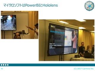 ޥեȤPowerBIHololens
(C) 2017 Carmina Inc.36
 
