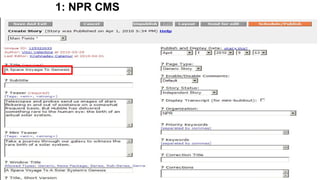 1: NPR CMS
 