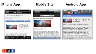 iPhone App Android AppMobile Site
 
