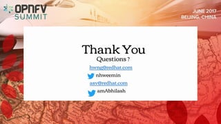 Thank You
Questions ?
hwng@redhat.com
nhweemin
asv@redhat.com
amAbhilash
 