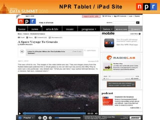NPR Tablet / iPad Site 