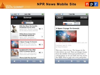 NPR News Mobile Site 