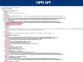 NPR API 