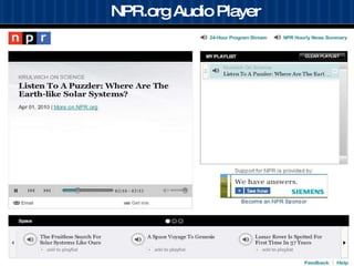 NPR.org Audio Player 