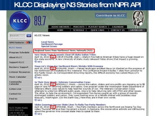 KLCC Displaying N3 Stories from NPR API 