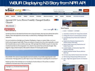 WBUR Displaying N3 Story from NPR API 
