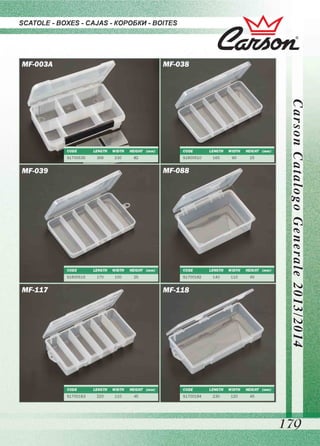 Leo pesca - Catalogo Carson Scatole