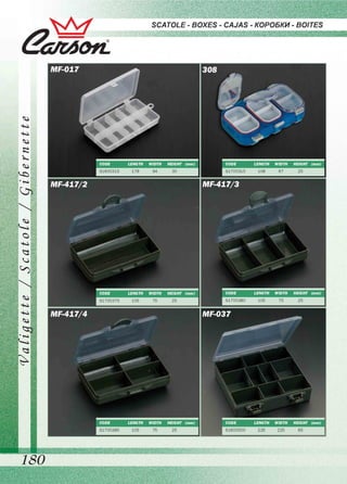 Leo pesca - Catalogo Carson Scatole