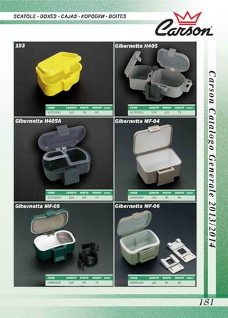 Leo pesca - Catalogo Carson Scatole