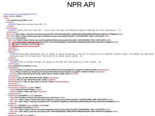 NPR API 