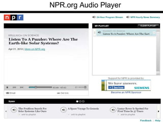 NPR.org Audio Player 