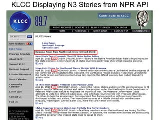 KLCC Displaying N3 Stories from NPR API 