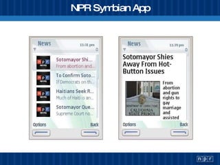 WBUR Growth : With NPR API Content 