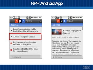 NPR Android App 