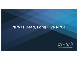 NPS is Dead, Long Live NPS!
 