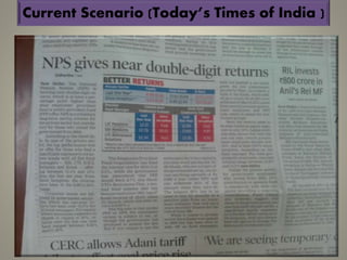 Current Scenario (Today’s Times of India )
 
