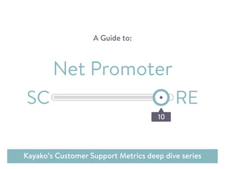 A Guide to:
Kayako’s Customer Support Metrics deep dive series
Net Promoter
10
 