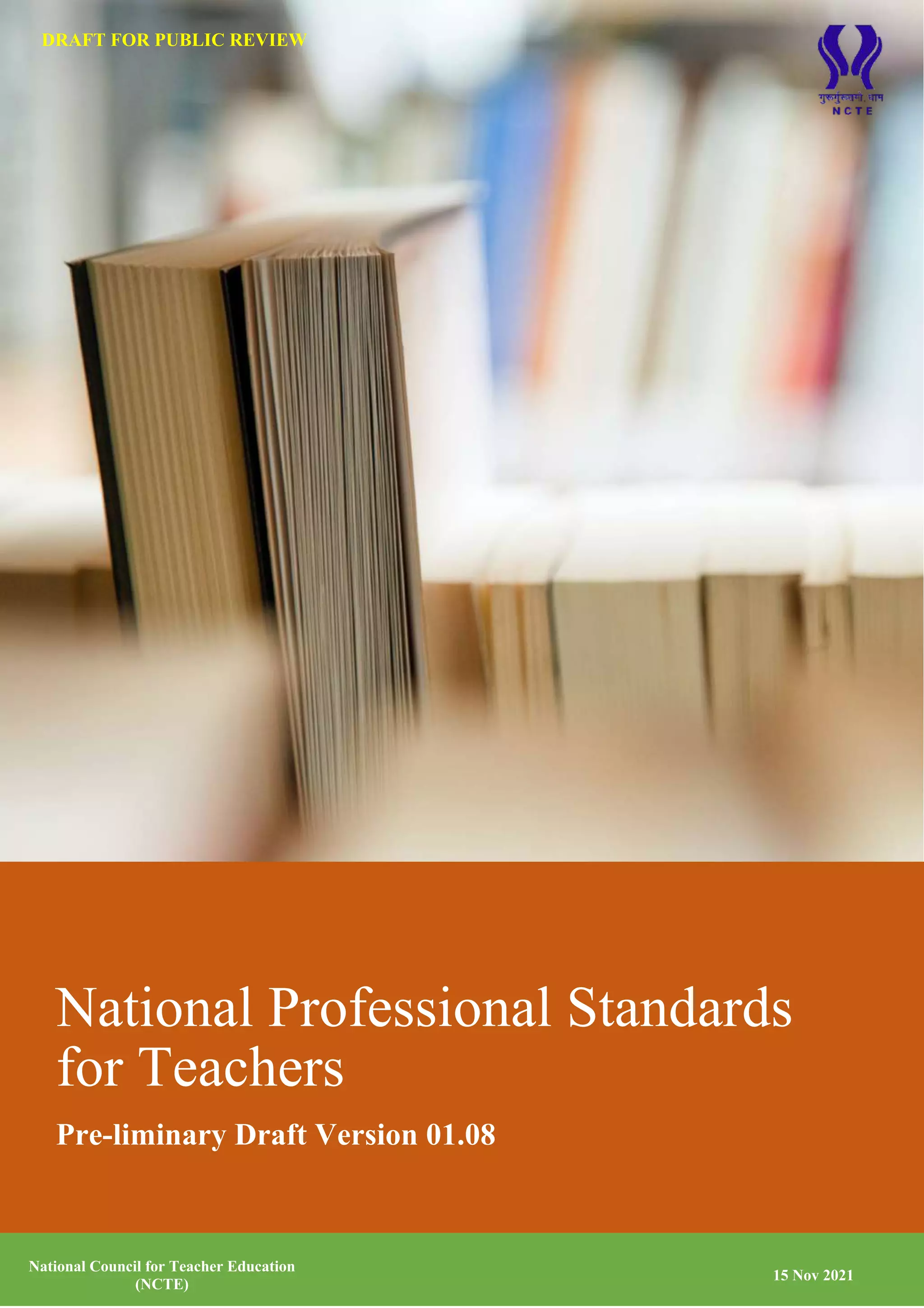 National Professional Standards for Teachers draft by ncte | PDF