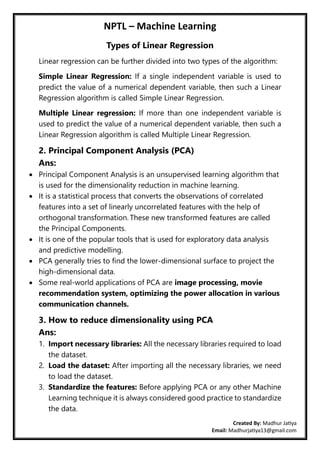 Nptel Machine Learning Notes.pdf NPTEL - Machine Learning by Madhur Jatiya.pdf