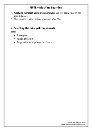 Nptel Machine Learning Notes.pdf NPTEL - Machine Learning by Madhur Jatiya.pdf