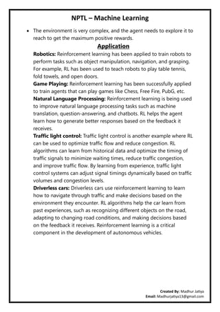 Nptel Machine Learning Notes.pdf NPTEL - Machine Learning by Madhur Jatiya.pdf
