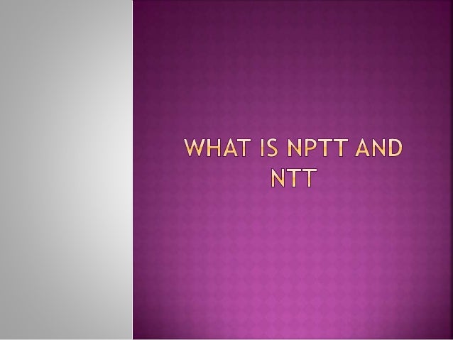 Admission opens in NPTT and NTT course Admission opens in NPTT and NTT course