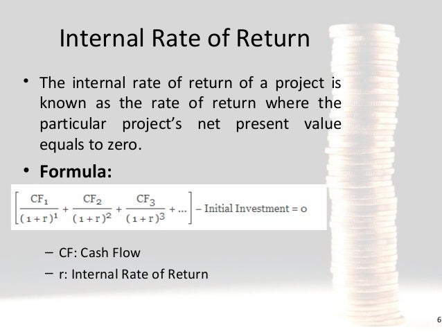 npv and irr a link to project management npv and irr calculator