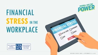 FINANCIAL
STRESS IN THE
WORKPLACE
 