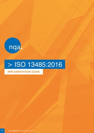 NQA ISO 13485 Implementation Guide | PDF