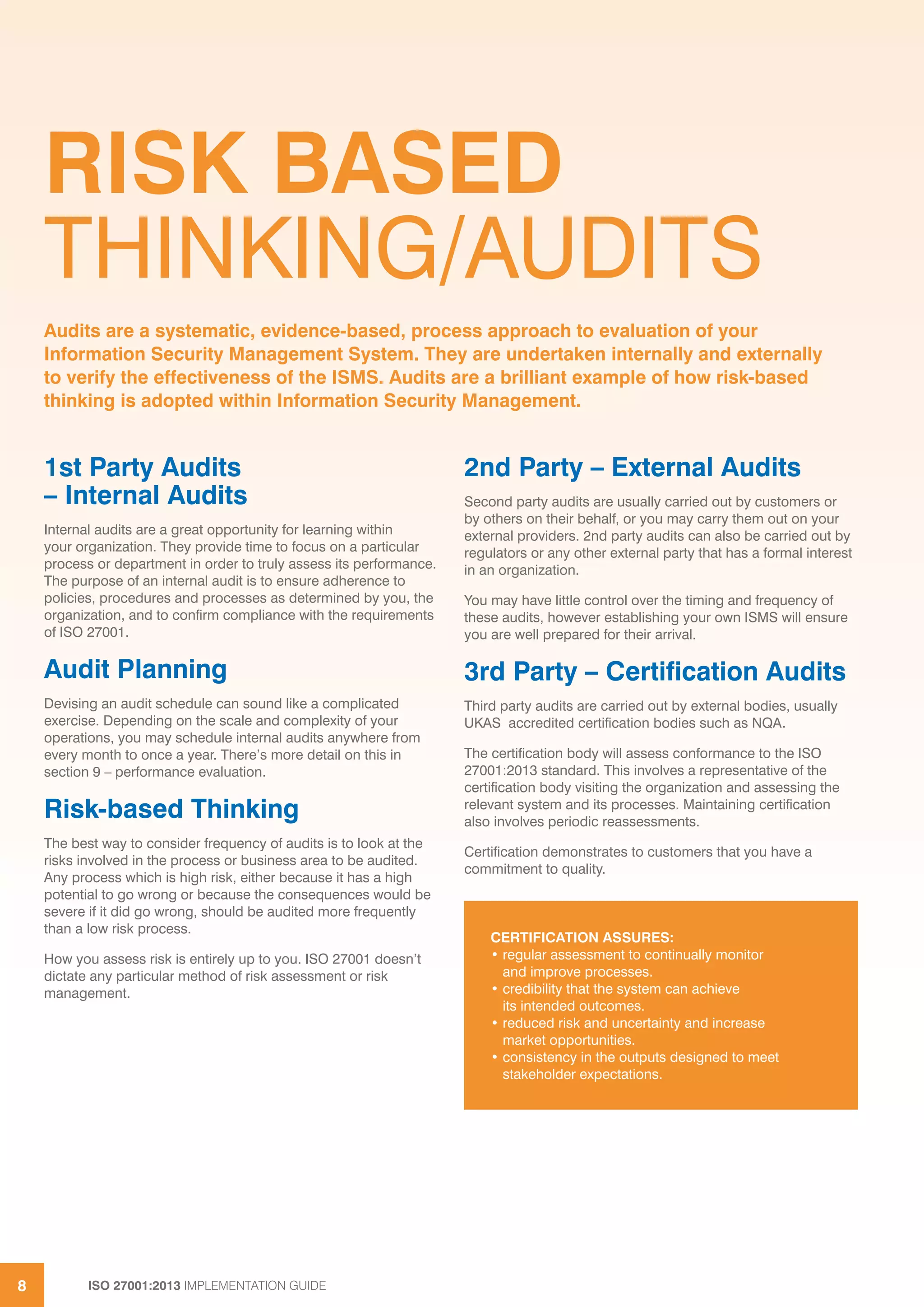NQA ISO 27001 Implementation Guide | PDF