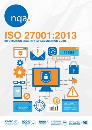 ISO 27001:2013INFORMATION SECURITY IMPLEMENTATION GUIDE
9043,000 *
 