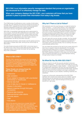 NQA Your Complete Guide to ISO 27001 | PDF