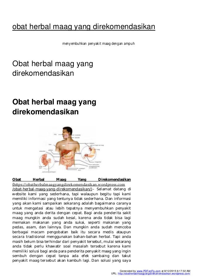 Maag Sering Kambuh Coba Atasi Dengan 5 Ramuan Herbal Ini