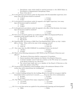 Nqesh 2014 (final mock test) with answers