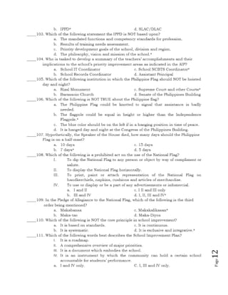 Nqesh 2014 (final mock test) with answers