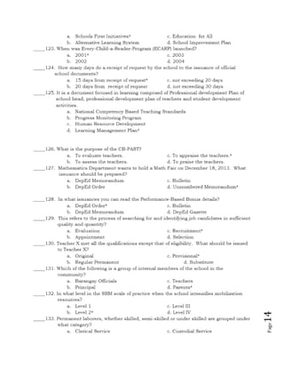 Nqesh 2014 (final mock test) with answers
