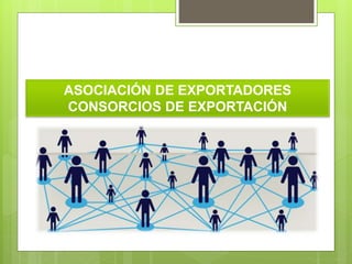 ASOCIACIÓN DE EXPORTADORES
CONSORCIOS DE EXPORTACIÓN
 