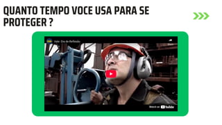 QUANTO TEMPO VOCE USA PARA SE
PROTEGER ?
 