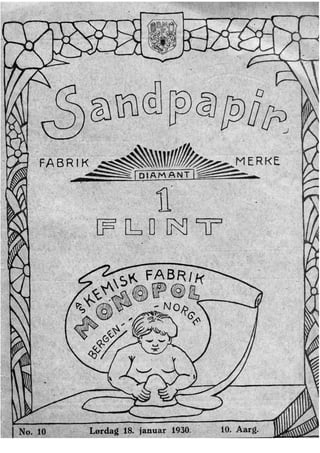 Sandpapir Nr. 10 1930
