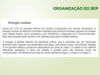 ORGANIZAÇÃO DO SEP
 
