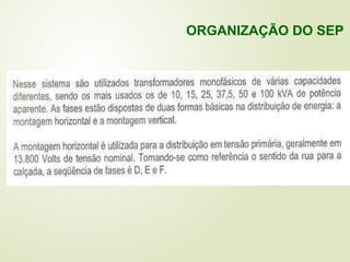 ORGANIZAÇÃO DO SEP
 