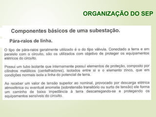 ORGANIZAÇÃO DO SEP
 