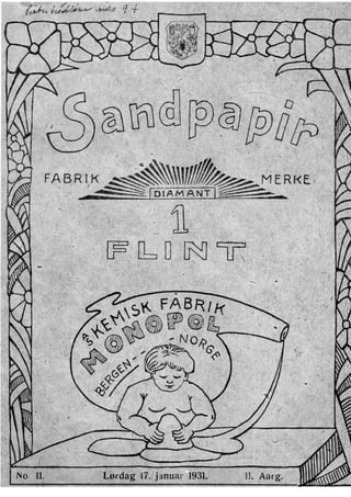 Sandpapir Nr. 11 1931