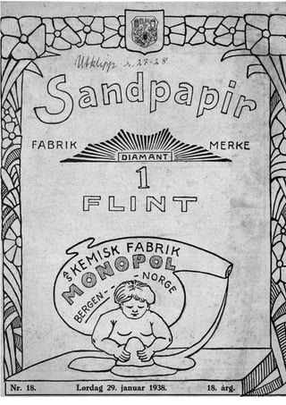 Sandpapir Nr. 18 1938
