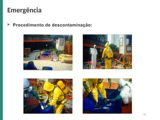  Procedimento de descontaminação:
Emergência
95
 