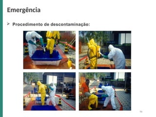  Procedimento de descontaminação:
Emergência
96
 