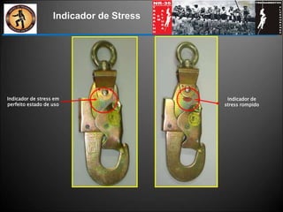 Indicador de Stress
Indicador de
stress rompido
Indicador de stress em
perfeito estado de uso
 